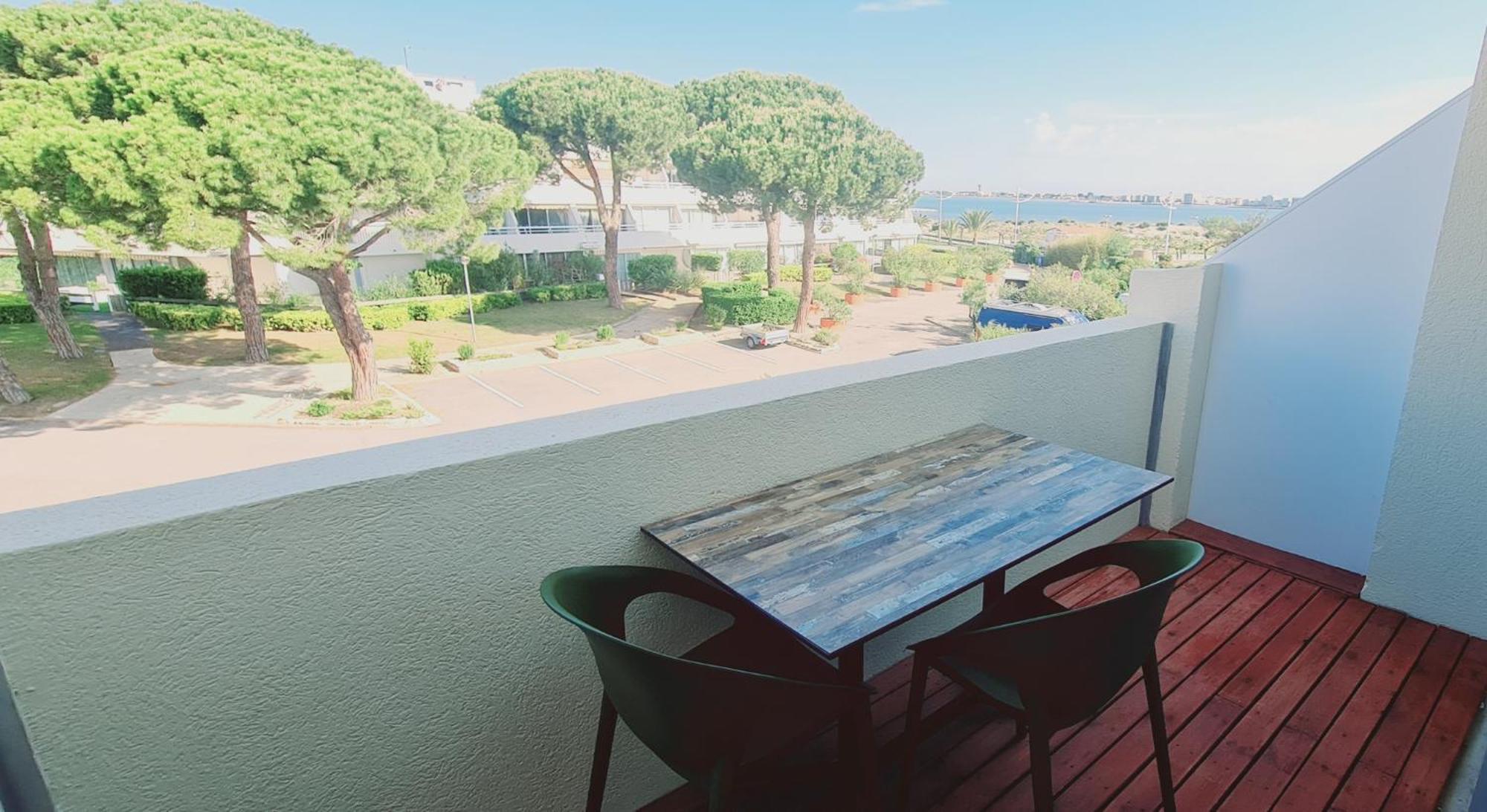 Studio Climatise 1 A 4 Personnes Vue Mer Le Grau-du-Roi Bagian luar foto